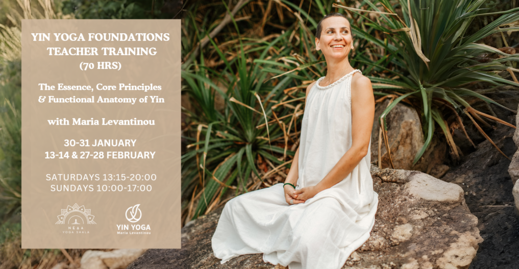 Yin Yoga Foundations Teacher Training (70 ώρες) με την Μαρία Λεβαντίνου