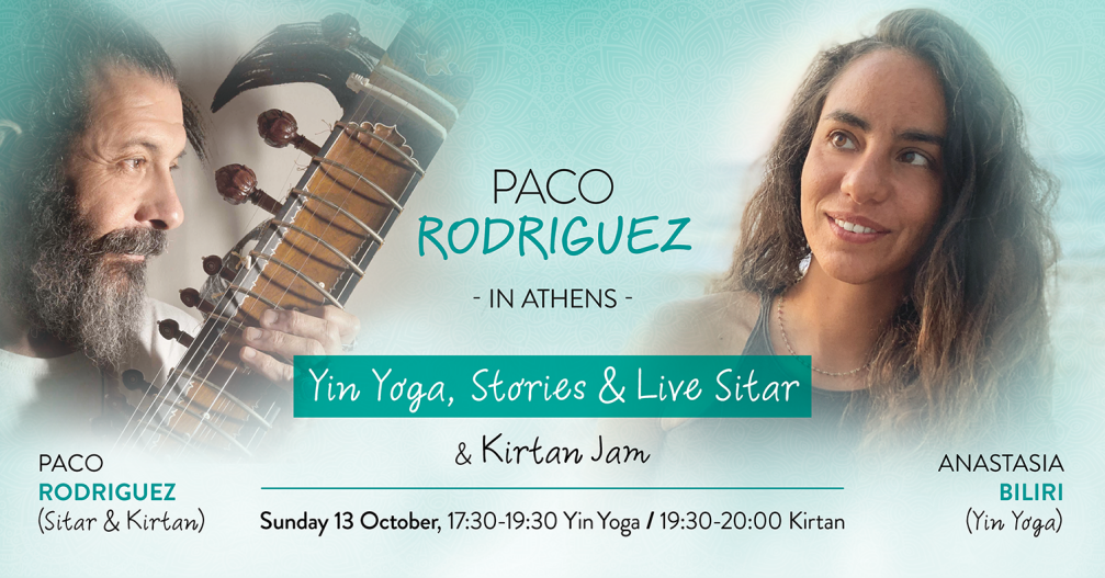 Yin Yoga, Stories and live Sitar