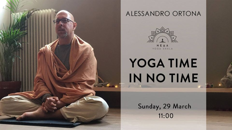 Yoga Time in No Time με τον Alessandro Ortona