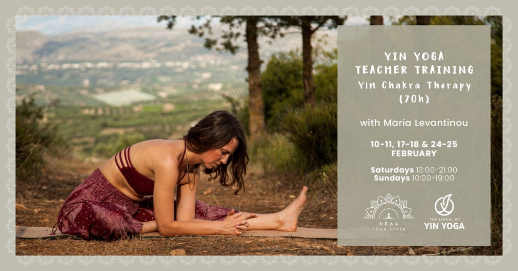 Yin Yoga Teacher Training με την Μαρία Λεβαντίνου