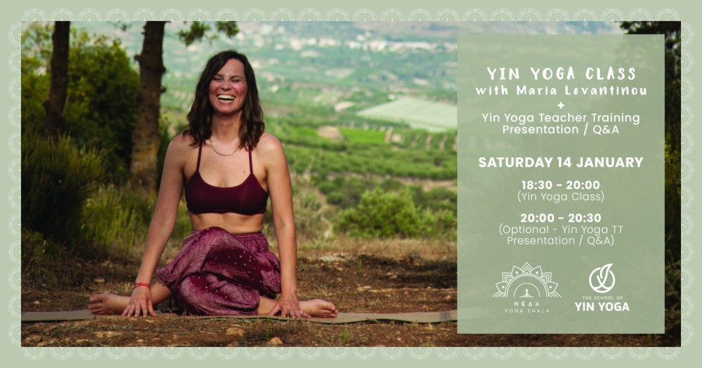 Yin Yoga Class & Yin Yoga Teacher Training Presentation / Q&A